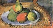 Paul Cezanne pears on a chair Spain oil painting artist